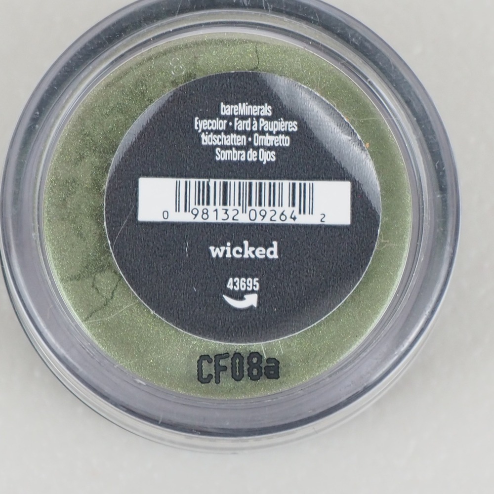 bareMinerals Wicked Eyeshadow Pigment Loose Powder Shimmer Green Eyeliner Makeup - Picture 2 of 6